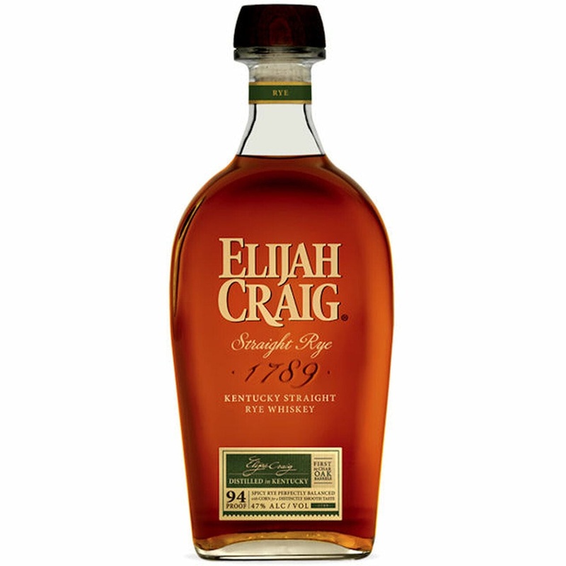 ELIJAH CRAIG STRAIGHT RYE WHISKEY 750ML