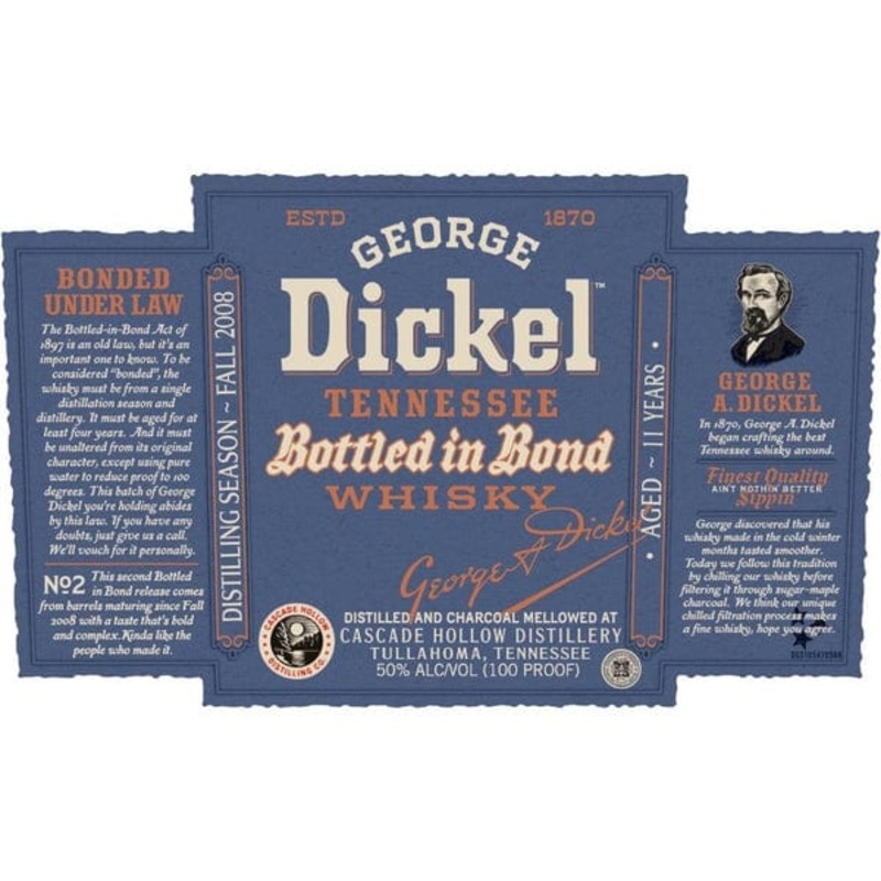 GEORGE DICKEL BOTTLED IN BOND 750ML C/O