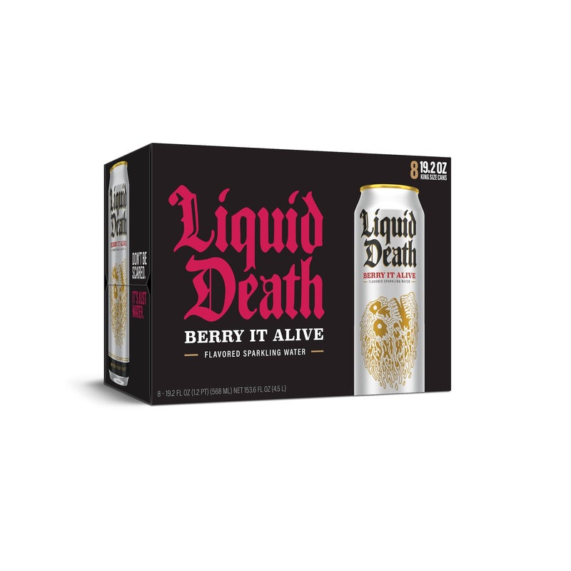 Liquid Death Berry It Alive 3x 8 Pack (19.2 oz Cans)