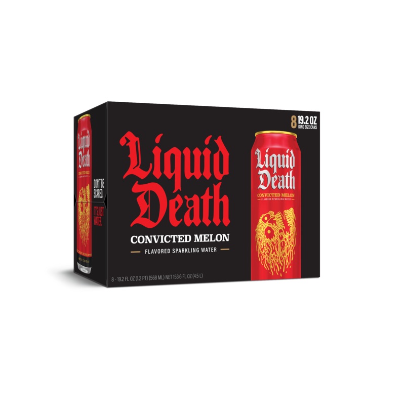 Liquid Death Convicted Melon 3x 8 Pack (19.2 oz Cans)