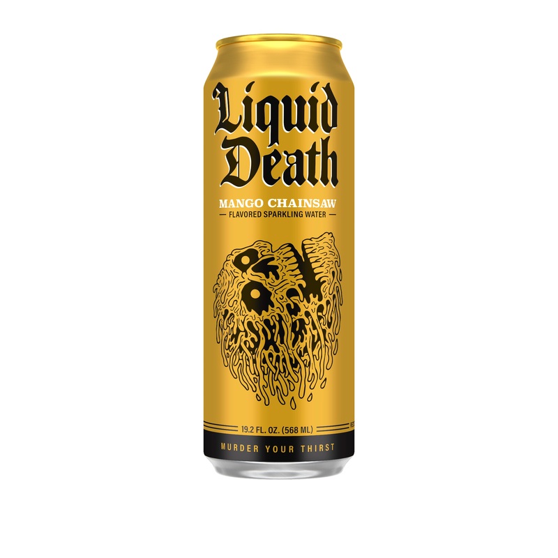 Liquid Death Mango Chainsaw 24 Pack (19.2 oz Cans)