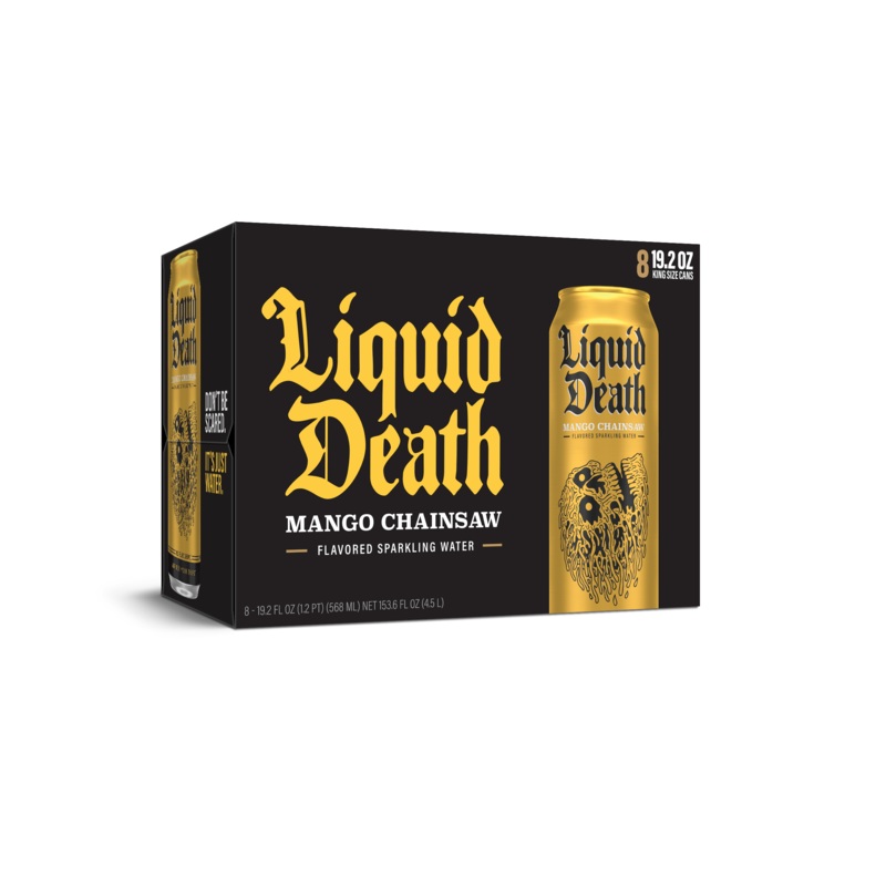 Liquid Death Mango Chainsaw 3x 8 Pack (19.2 oz Cans)