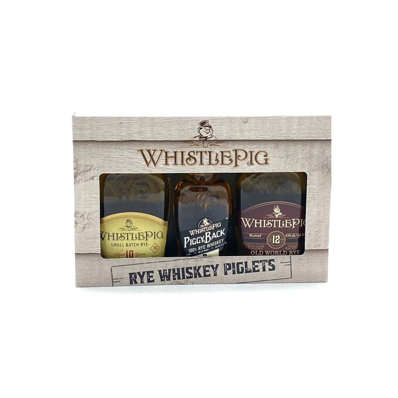 WHISTLEPIG RYE WHISKEY PIGLETS 50ML 3PK