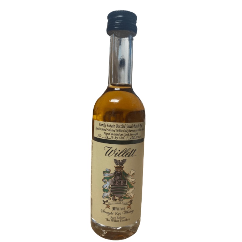 WILLETT FAMILY ESTATE 3YR RYE WHISKEY 50ML