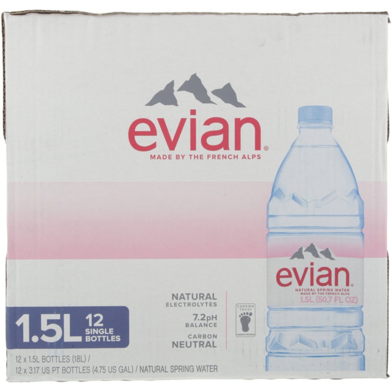 EVIAN NAT SPRING WATER PLASTIC