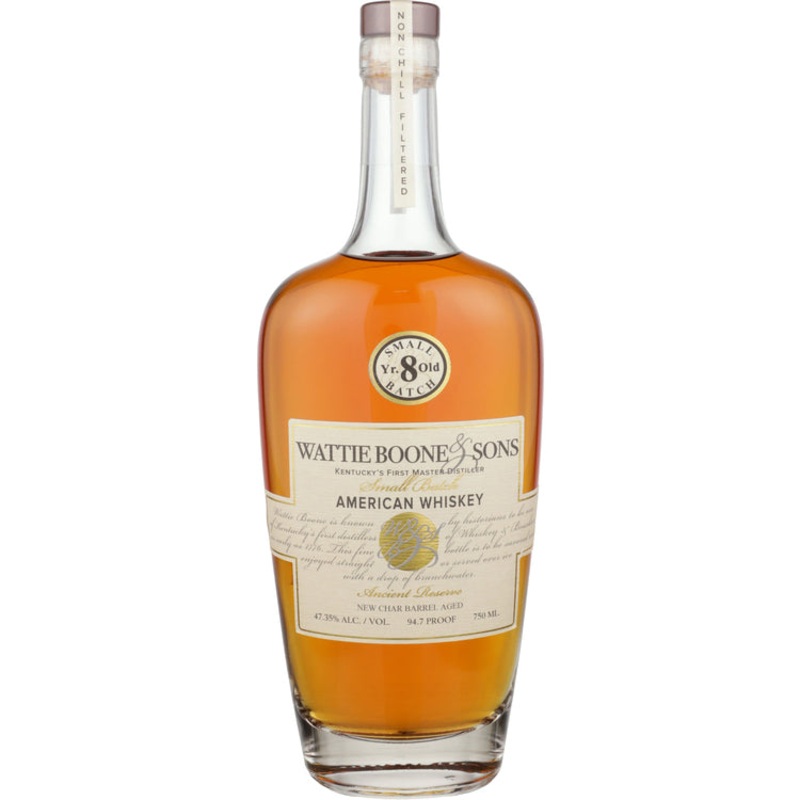 Wattie Boone & Sons Blended American Whiskey Small Batch Ancient Reserve 10 Yr 94.7 750ML