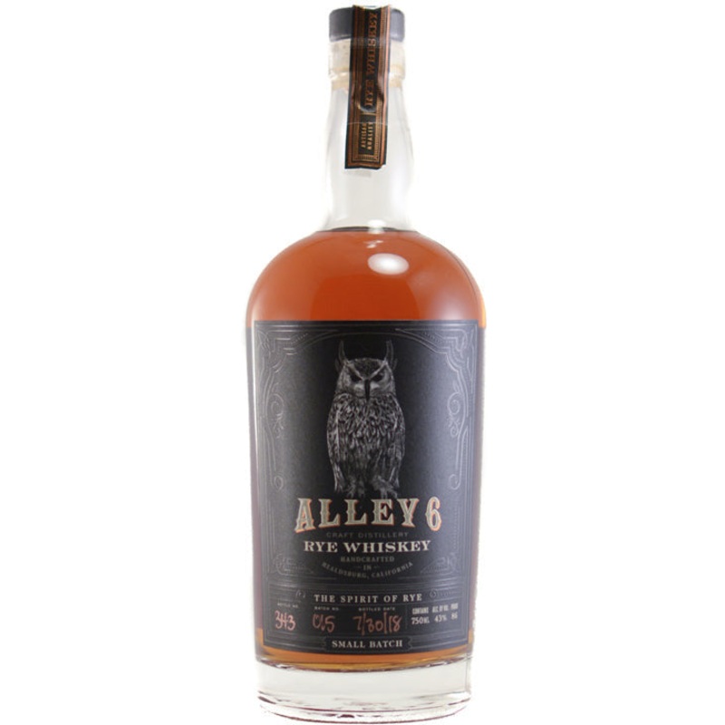ALLEY 6 RYE WHISKEY 86 750ML