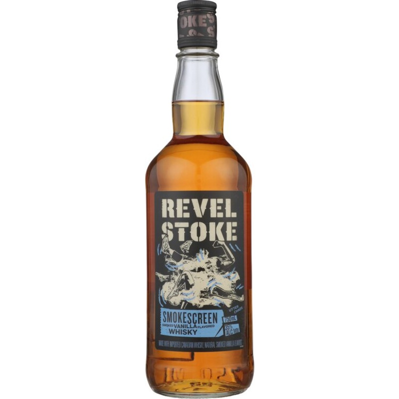REVEL STOKE SMOKED VANILLA FLAVORED WHISKY SMOKESCREEN 70 750ML