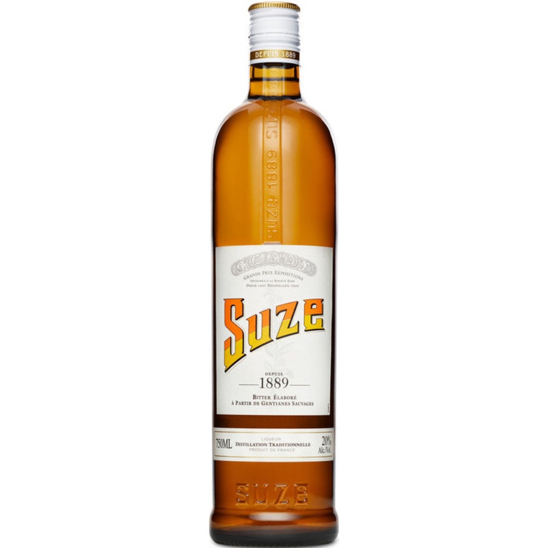 SUZE APERITIF BITTER ELABORE A PARTIR DE GENTIANES SAUVAGES 40 750ML