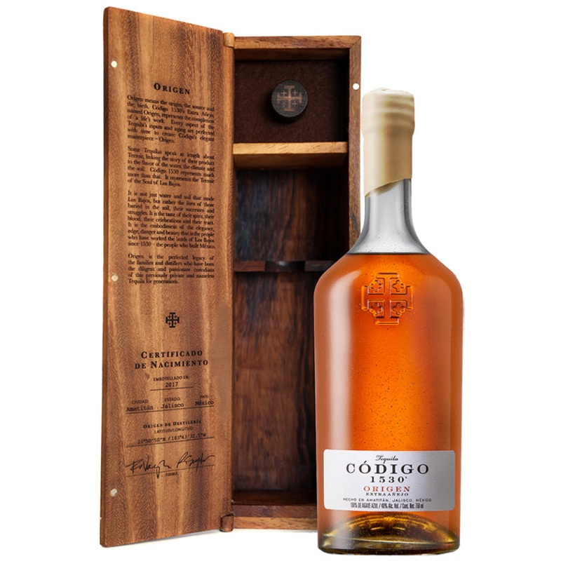 CODIGO 1530 TEQUILA EXTRA ANEJO ORIGEN 80 750ML