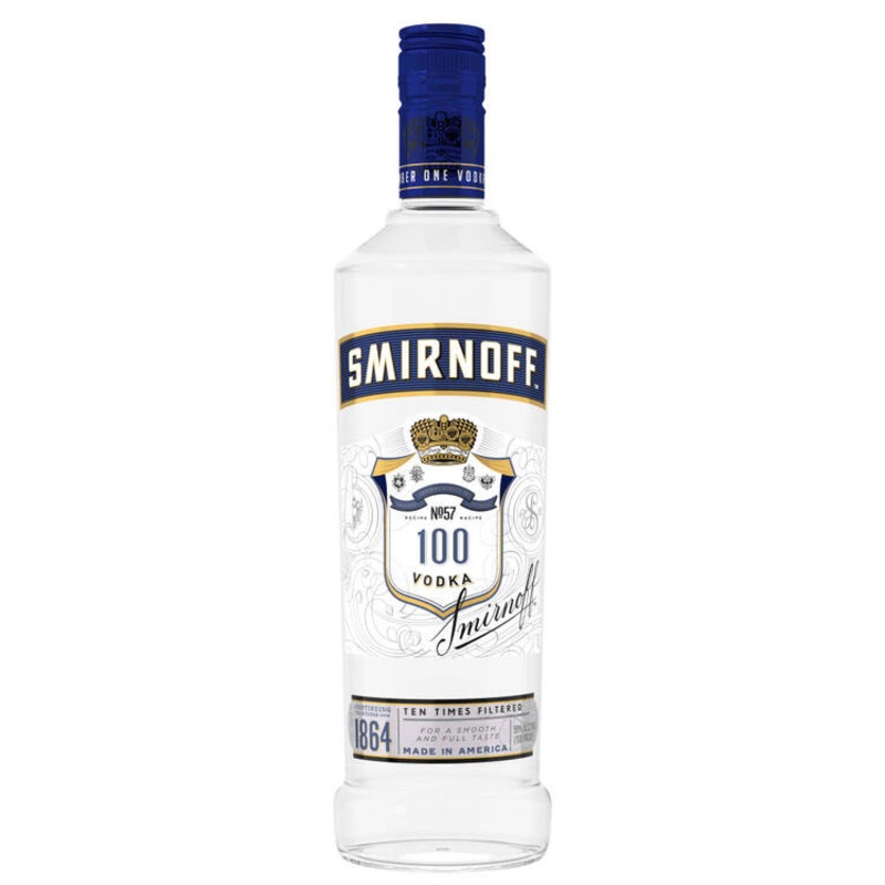 SMIRNOFF VODKA 100 750ML
