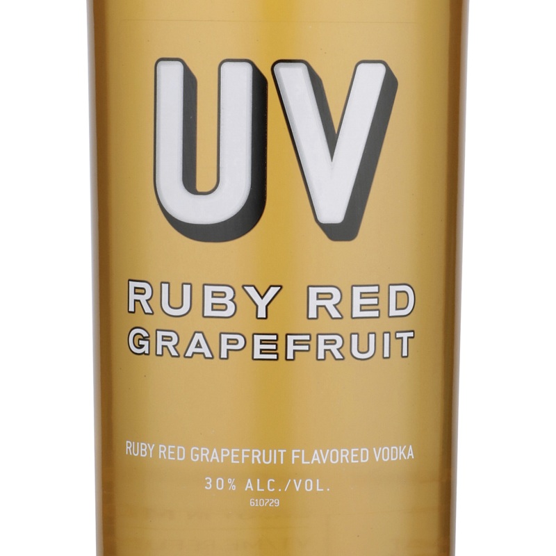 Uv Ruby Red Grapefruit Flavored Vodka 60 750ML