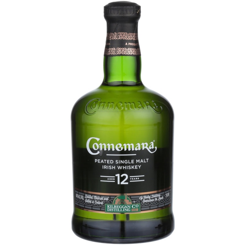 CONNEMARA SINGLE MALT IRISH WHISKEY PEATED 12 YR 80 750ML