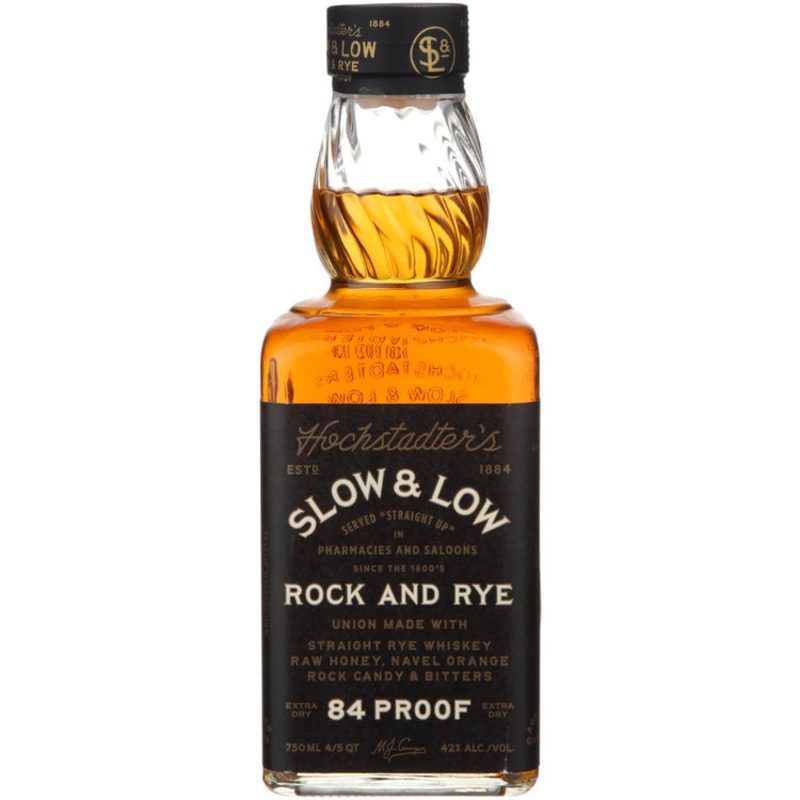HOCHSTADTER'S SLOW AND LOW ROCK AND RYE FLAVORED WHISKEY 84 750ML