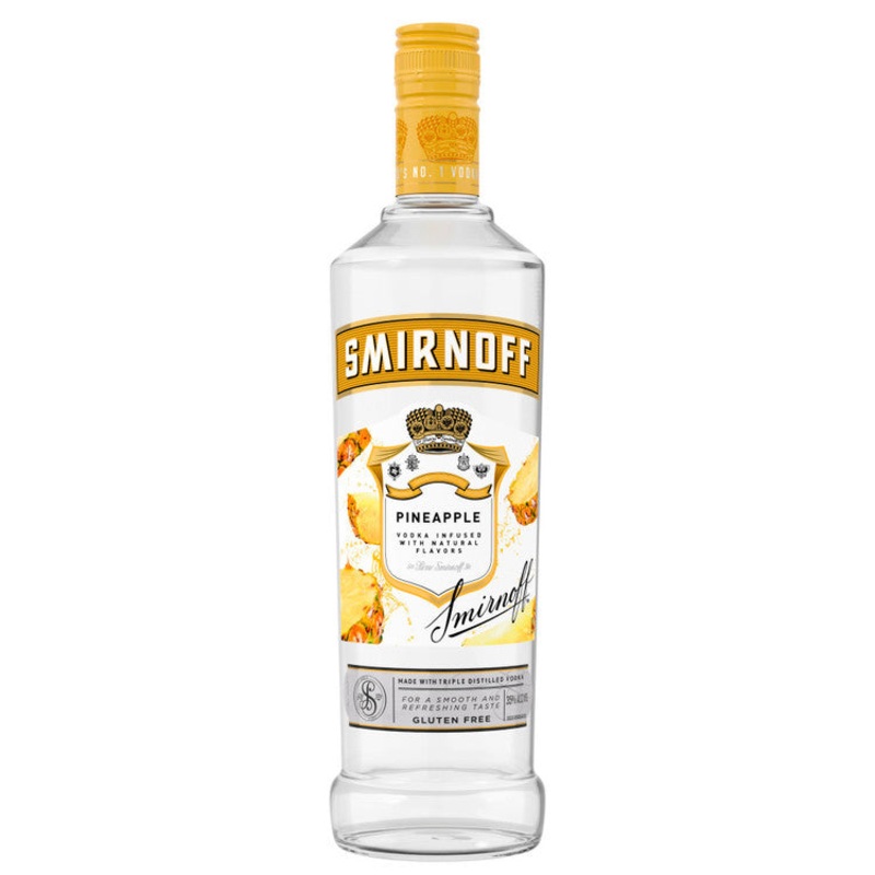 SMIRNOFF PINEAPPLE FLAVORED VODKA 70 750ML