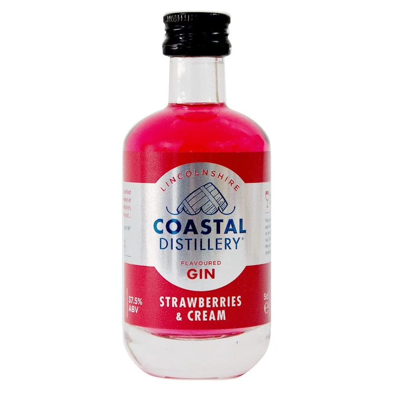 Coastal Distillery Strawberries and Cream Gin MIniature, 5 cl