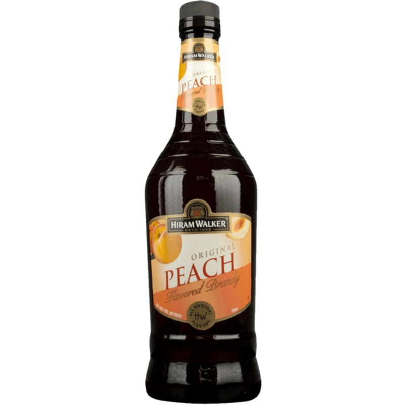 HIRAM WALKER PEACH FLAVORED BRANDY 60 750ML