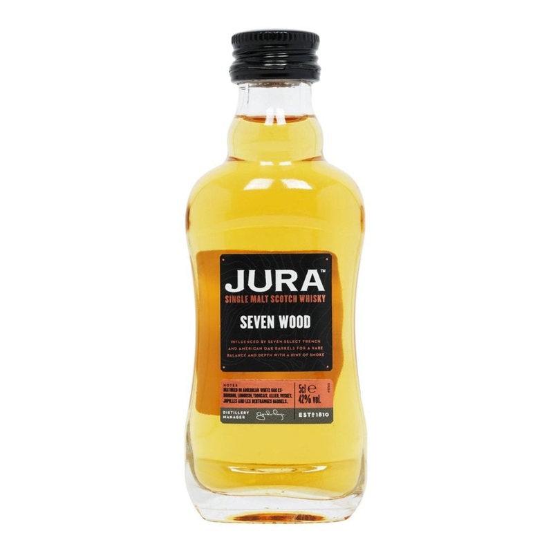 Jura Seven Wood Single Malt Scotch Whisky Miniature, 5 cl