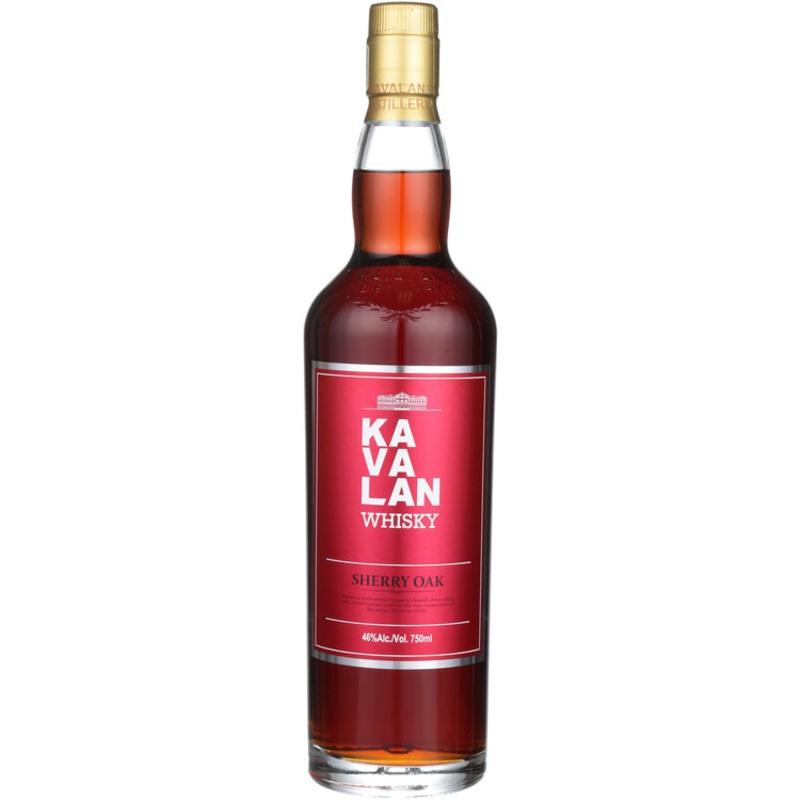 KAVALAN SINGLE MALT WHISKY SHERRY OAK 92 750ML