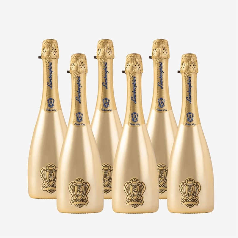 Lamborghini Gold: Extra Dry Prosecco D.O.C. Treviso with Gift Box | Case of 6