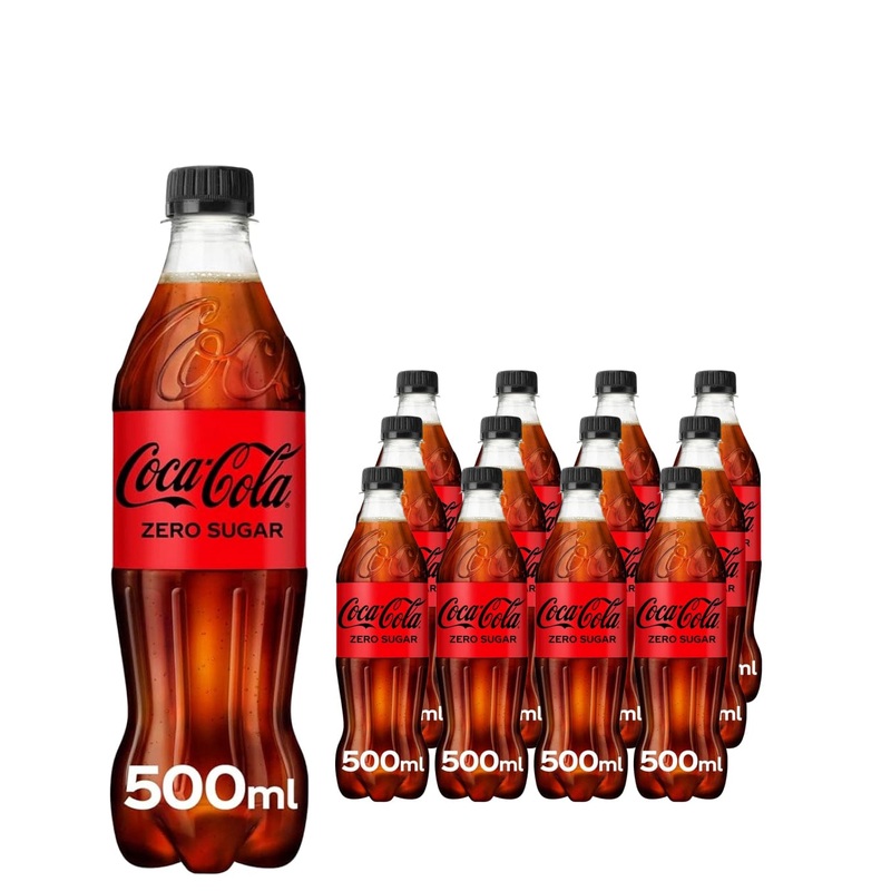 Coca Cola Zero Multipack, 12 x 500 ml