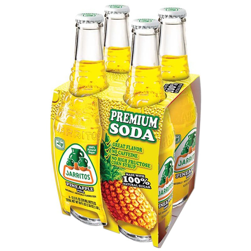 Jarritos Pineapple 6x 4 Pack (12.5 oz Bottles)
