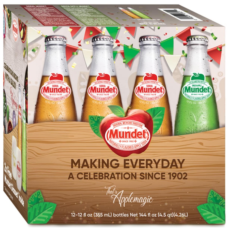 Sidral Mundet 12 Pack (12 oz Bottles)