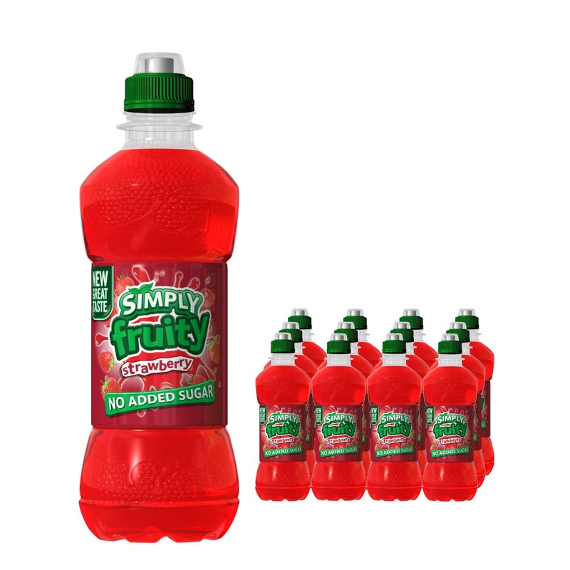 Simply Fruity Strawberry Juice Multipack, 12 x 330 ml