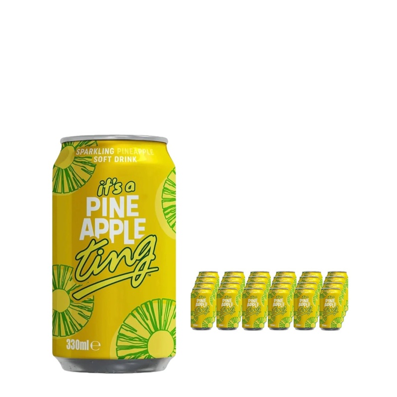 Ting Pineapple Soda Can Multipack, 24 x 330 ml