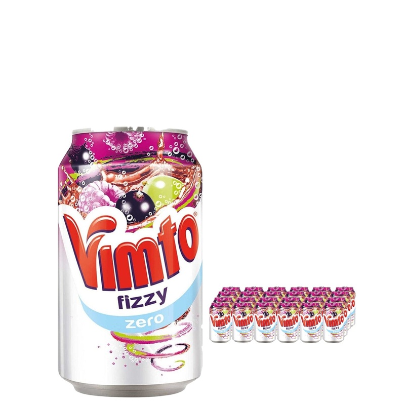 Vimto Nas Sugar Fizzy Fruity Soft Drink Can Multipack, 24 x 330 ml