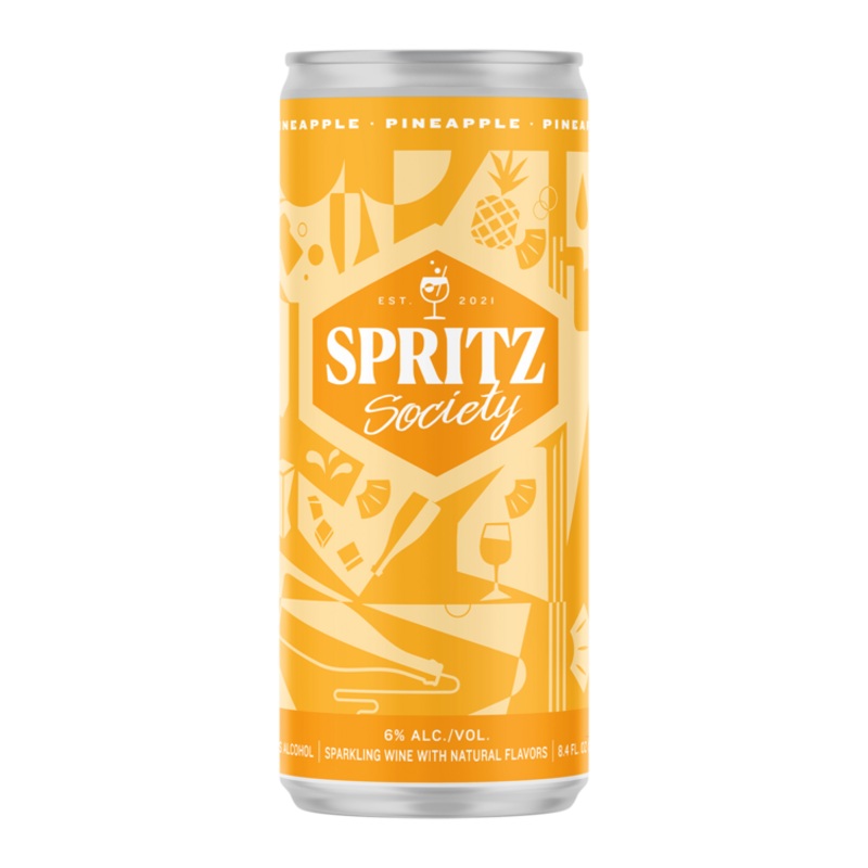 SPRITZ SOCIETY PINEAPPLE CAN 4P