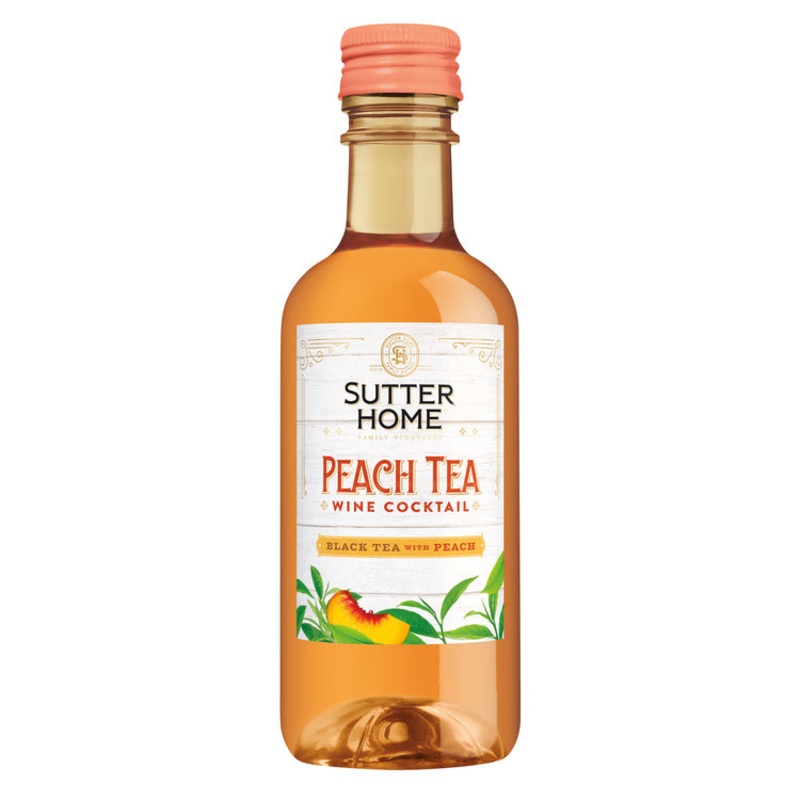 SUTTER HOME CKTL PEACH TEA PET6/4P