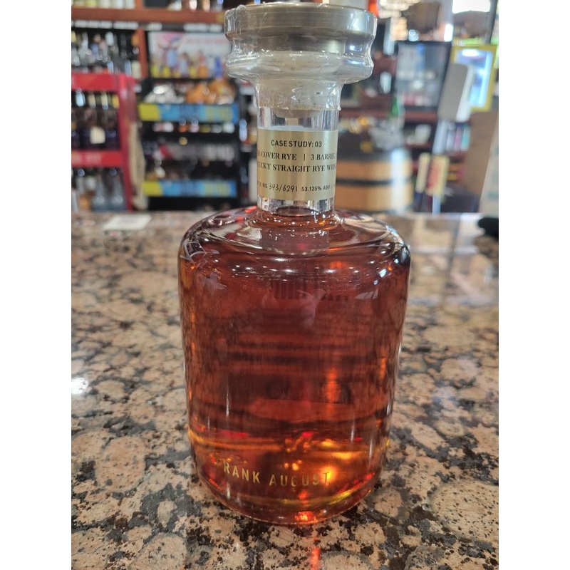 Frank August 'Case Study 03 Winter Cover Rye' 3 Barrel Batch Straight Rye Whiskey 750ml