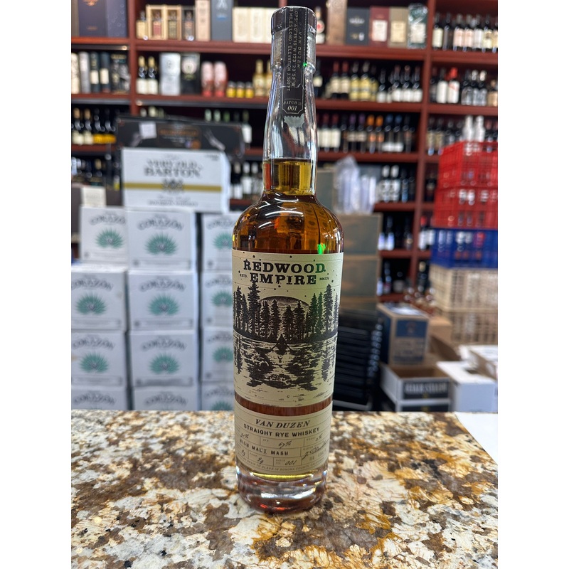 Redwood Empire Van Duzen Straight Rye Whiskey 750ml