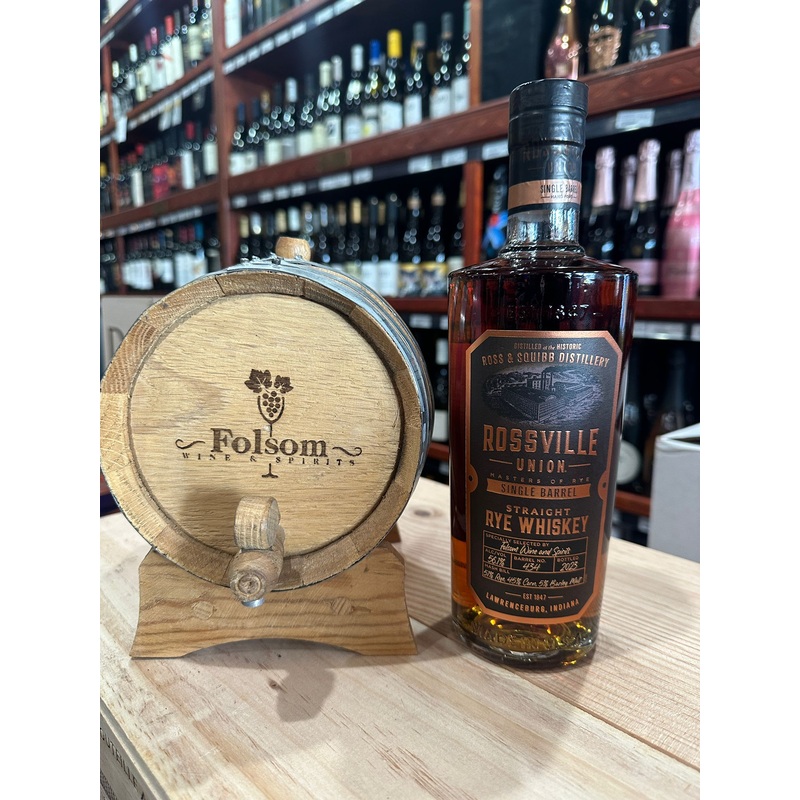 Rossville Union Single Barrel Straight Rye Privet Barrel By Folsom Wine & Spirits Whiskey 750ml