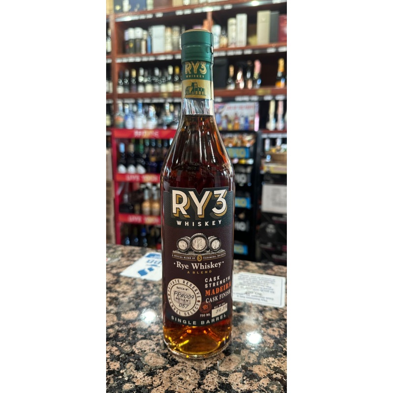 RY3 Madeira Cask Finish Rye Whiskey 750ml