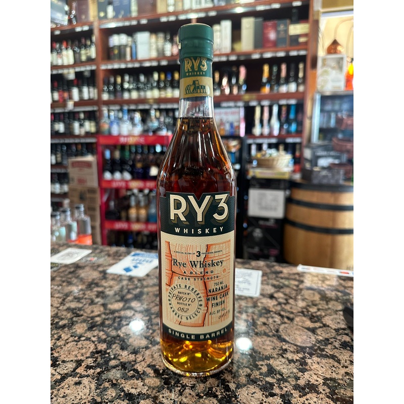 RY3 Naranja Wine Cask Finish Single Barrel Rye Whiskey 750ml
