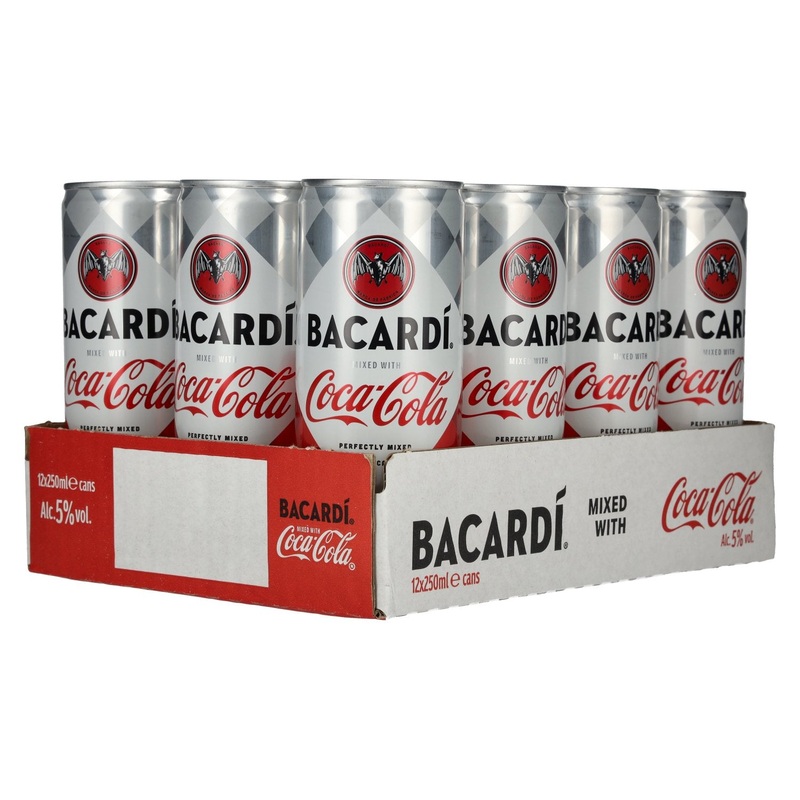 Bacardi Rum & Coca-Cola 5% Vol. 12x0,25l Dosen Pfand