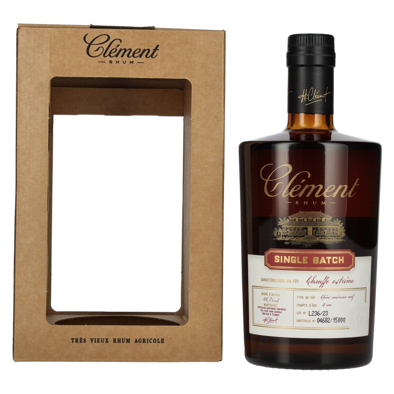 Clement Rhum Chauffe Extreme Single Batch 46,7% Vol. 0,5l in Giftbox