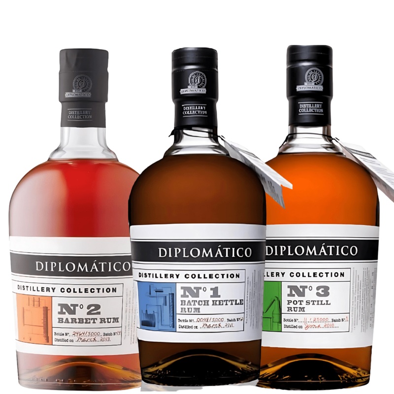 Diplomatico Distillery Collection Bundle  No.1, No.2 & No.3
