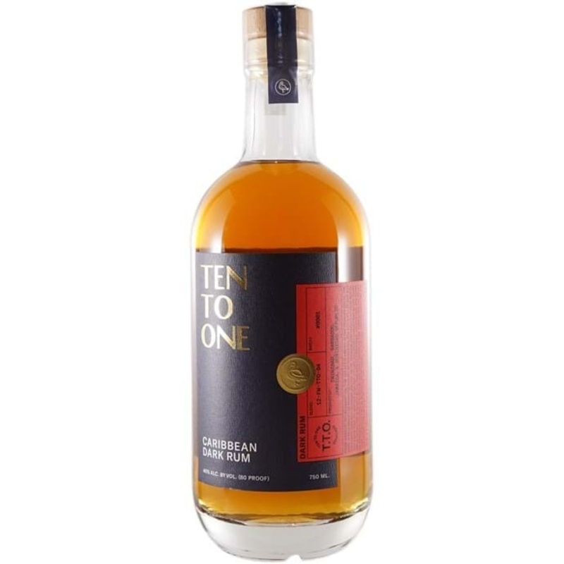 TEN TO ONE CARIBBEAN DARK RUM 750ML C/O