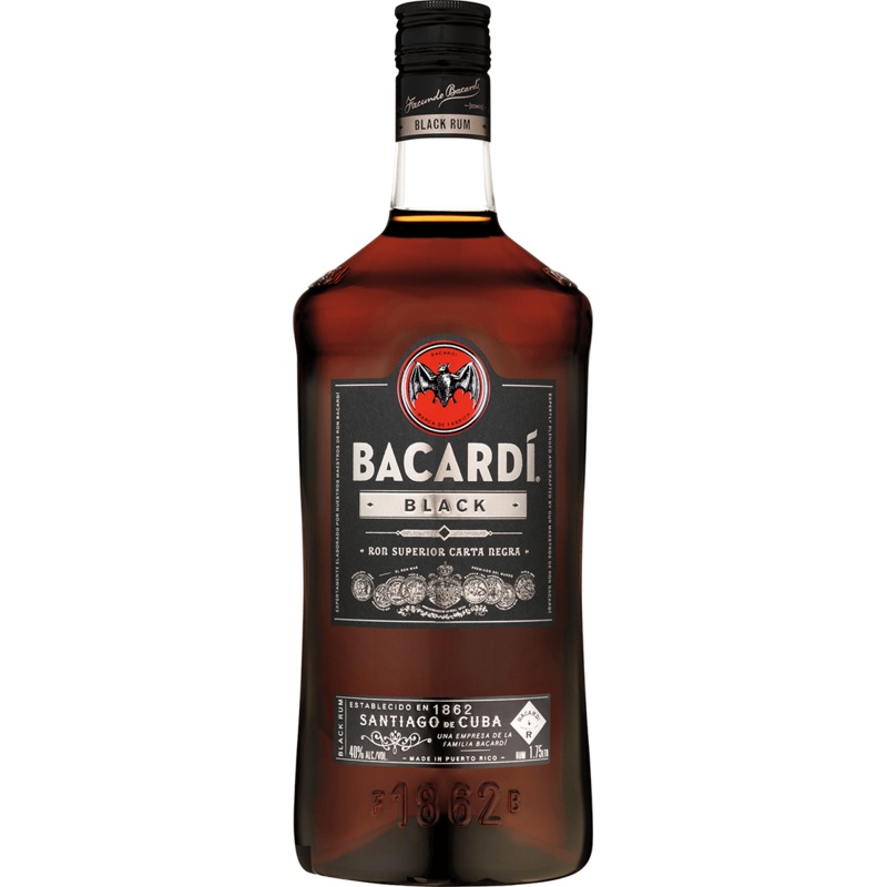 BACARDI RUM BLACK 1.75L