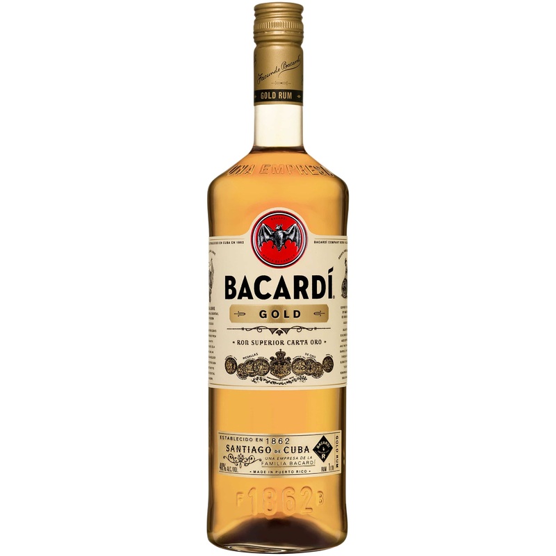 BACARDI RUM GOLD 1LTR