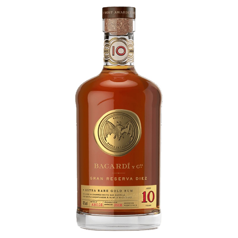 BACARDI RUM GRAND RESERVE DIEZ 10YR