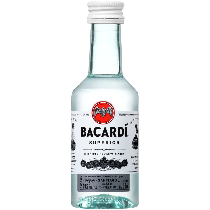 BACARDI RUM SUPERIOR 50ML