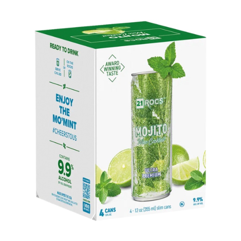 On The Rocks Mint Mojito Rtd 4pk 12oz