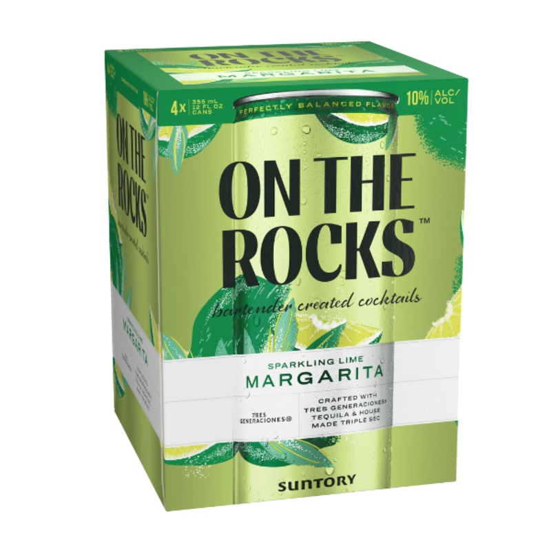 On The Rocks Sparkling Lime Rtd 4pk 12oz