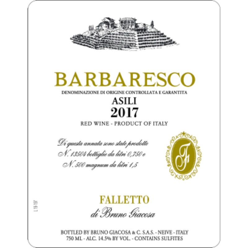 Bruno Giacosa 2019 B Giacosa Barbaresco Asili Red