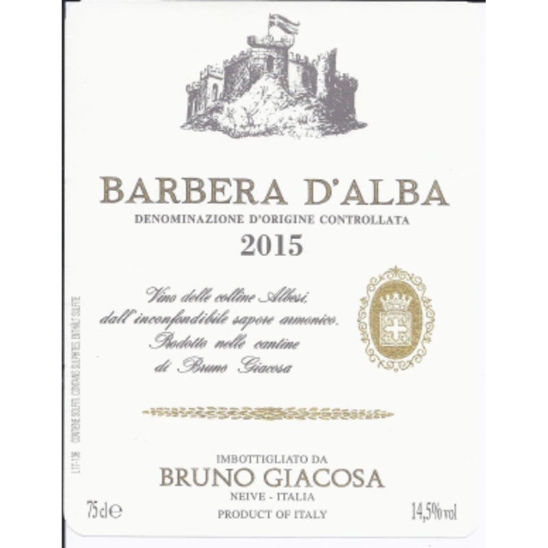 Bruno Giacosa 2020 B Giacosa Barbera D Alba