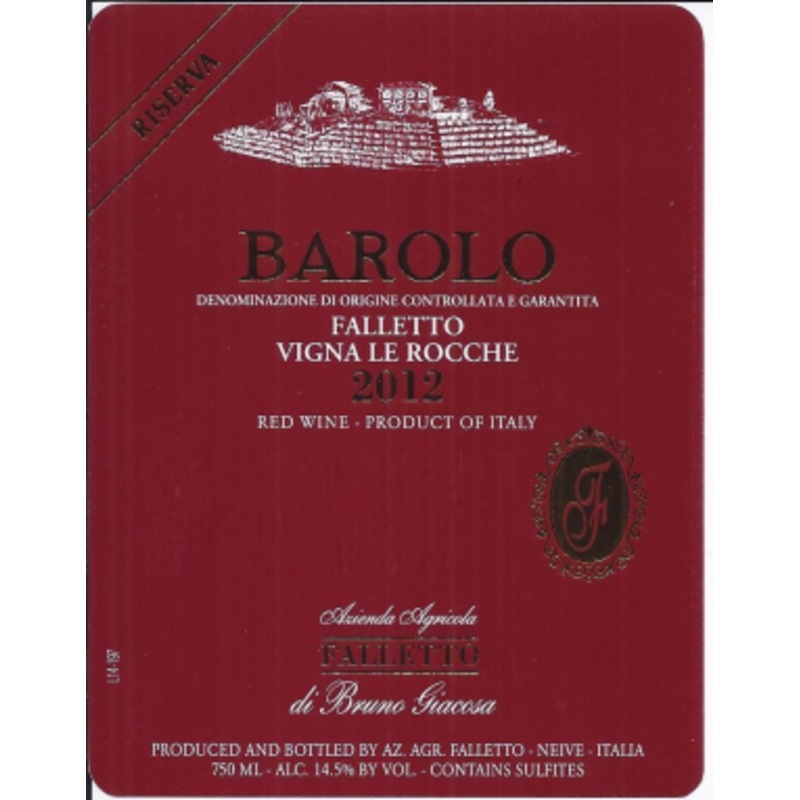 Bruno Giacosa 2016 B Giacosa Barolo Rocche Fa Reserve